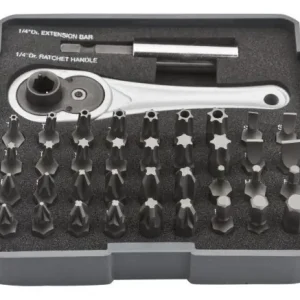 Końcówki wkrętakowe z uchwytem, zestaw 38 szt. Popularny